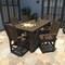 Highwood Usa Lehigh 7pc Rectangular Counter Height Outdoor Patio Furniture Dining Set 84 x 42 AD-ST7LH2CO5BA-ACE - alternate 3